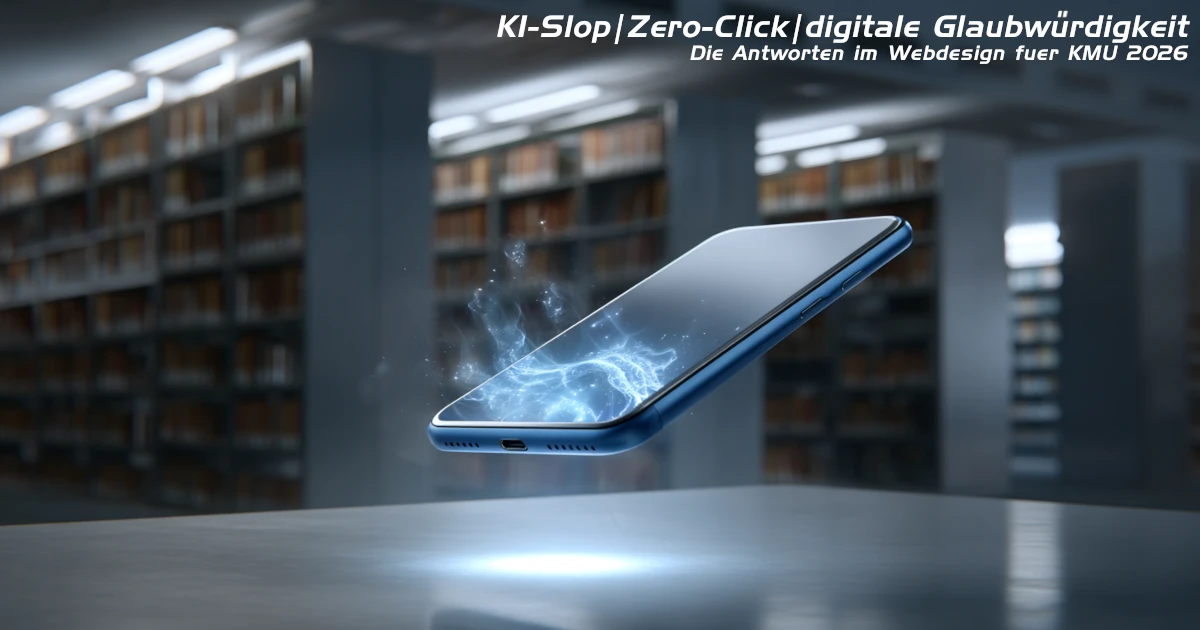 KI-Slop, Zero-Click und digitale Glaubwürdigkeit: Wie Handwerk und KMU 2026 im Webdesign gegensteuern können